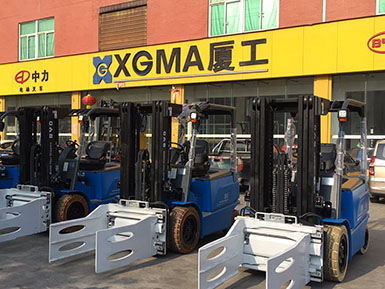 一切準(zhǔn)備就緒，5臺(tái)比亞迪叉車整裝待發(fā)